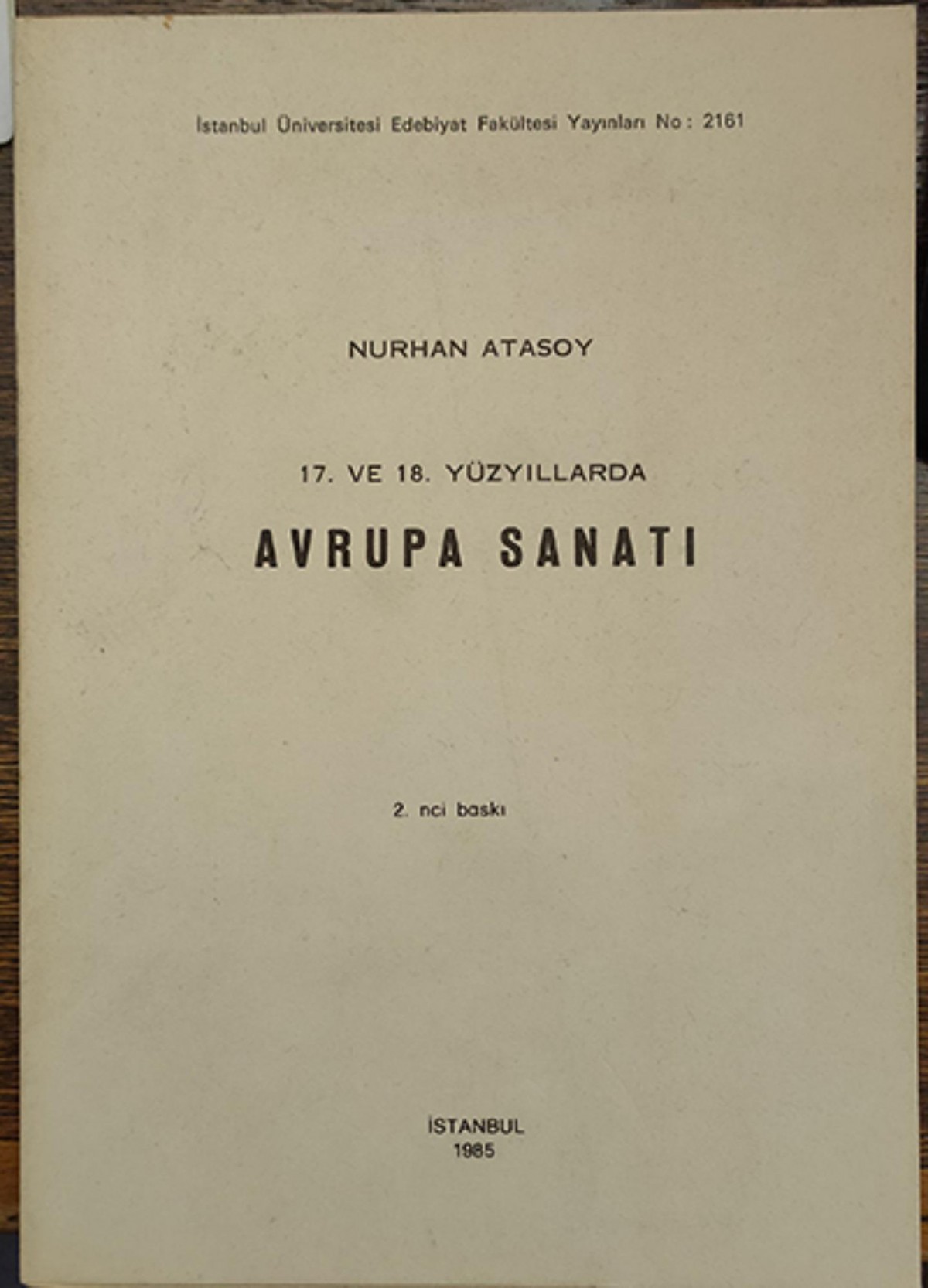 17. ve 18. Yuzyillarda Avrupa Sanati