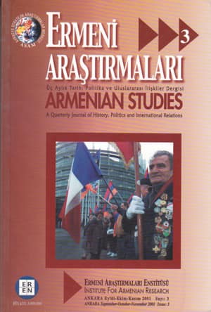 Armenian Studies 3 - A Quarterly Journal Of History, Politics and International Relations