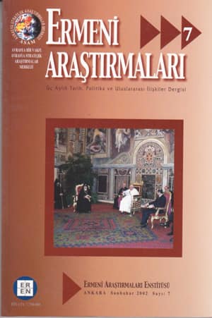 Armenian Studies 7 - A Quarterly Journal Of History, Politics and International Relations