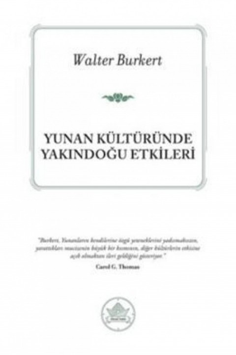 Yunan Kulturunde Yakindogu Etkileri