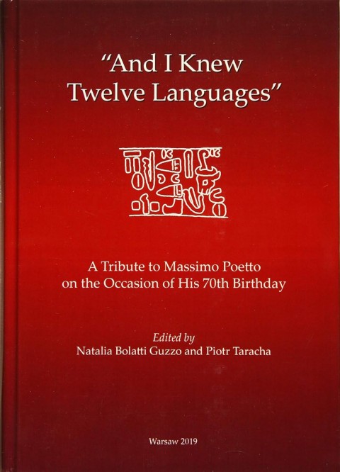 And I Knew Twelve Languages': A Tribute to Massimo Poetto on the Occasion of His 70th Birthday