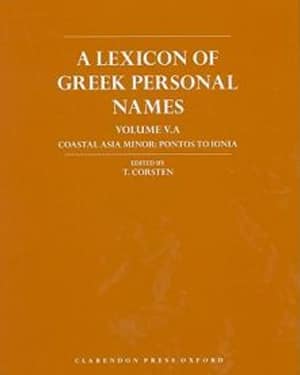 A Lexicon of Greek Personal Names - Volume VA