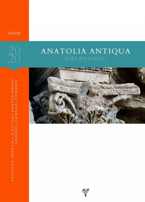 Anatolia Antiqua / Eski Anadolu XXVIII