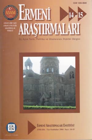 Armenian Studies 14-15 - A Quarterly Journal of History, Politics and International Relations