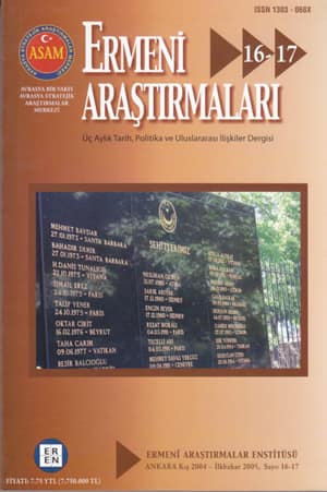 Armenian Studies 16-17 - A Quarterly Journal Of History, Politics and International Relations