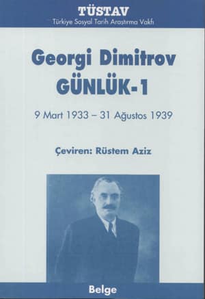 Georgi Dimitrov Gunluk - 1. 9 Mart 1933 - 31 Agustos 1939
