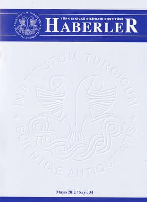 Turk Eskicag Bilimleri Enstitusu Haberler Sayi 34, May 2012