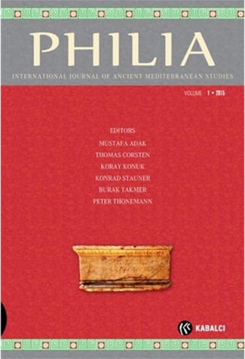 Philia Vol. 1 2015 - International Journal of Ancient Mediterranean Studies