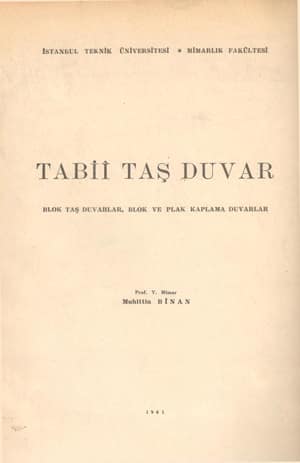 Tabii Tas Duvar. Blok Tas Duvarlar, Blok ve Plak Kaplama Duvarlar