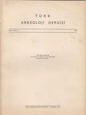 Turkish Review of Archaeology Number XVIII-I (1969)