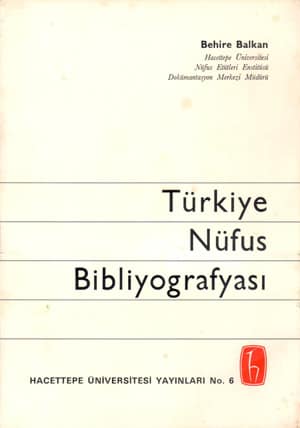 Turkiye Nufus Bibliyografyasi